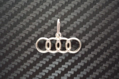Pandantiv, medalion si cercei Audi din argint foto