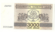 GEORGIA BANCNOTA 3000 LARI foto