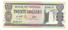 GUYANA BANCNOTA 20 DOLARI foto