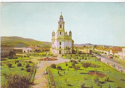 Gherla, Piata Libertatii, vedere carte postala, circulata 1982 foto