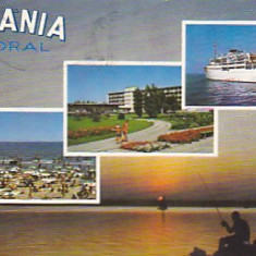 Romania Litoral, vedere carte postala, circulata 1969