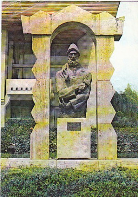 Tg Jiu, Monumentul C Brancusi, vedere carte postala, circulata 1985 foto