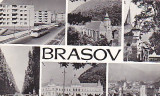Brasov, vedere carte postala, circulata 1963, Fotografie