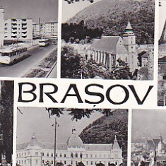 Brasov, vedere carte postala, circulata 1963