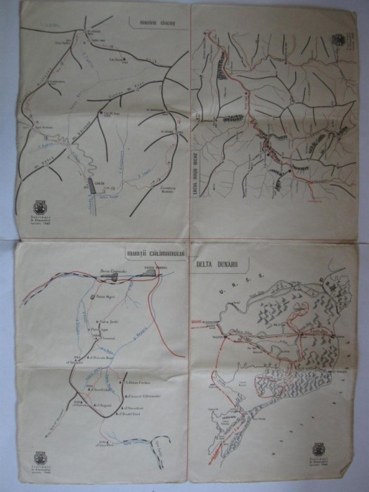 Harta turistica ( SUPLIMENT ALMANAHUL TURISTIC 1960 )