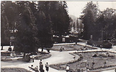Borsec, vedere din parc, vedere carte postala, circulata 1968 foto