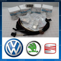 Lampi Footwell, lumini picioare + cablaj, pt. VW Passat B6, CC, B7, Golf 5, Golf 6, Jetta, Tiguan, Touran, Skoda, Kit complet. ( footlight, footwell ) foto