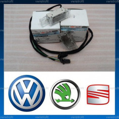 Lampi lumini picioare + cablaj + becuri, pt. VW Passat B6, CC, B7, Golf 5, Golf 6, Jetta, Tiguan, Touran, Skoda, Kit complet ( foot light, foot well ) foto