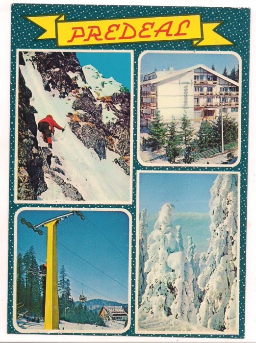 carte postala(marca fixa)-PREDEAL-colaj