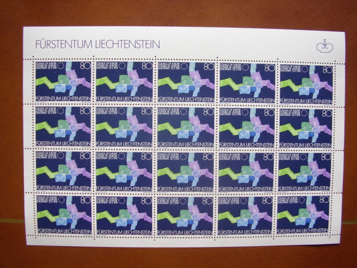 Liechtenstein 1979 Europa mi 729 ( bloc de 20 timbre)