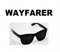 Ochelari Wayfarer cu lentila NEAGRA si rama NEAGRA foto