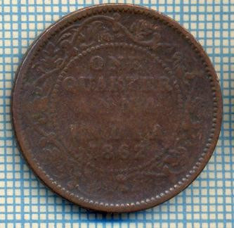 830 MONEDA - INDIA-BRITISH(PROTECTORAT BRITANIC) - ONE QUARTER ANNA (1/4 ANNA) -anul 1862 -starea care se vede foto