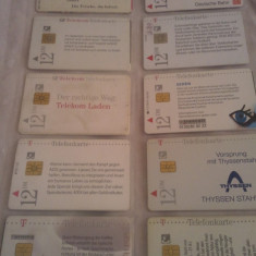 Lot 20 cartele telefonice Germania 1 cu SIM + folie de plastic + taxele postale = 50 roni