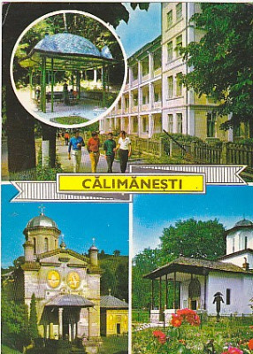 Calimanesti, vedere carte postala circulata 1973 foto