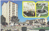 Covasna, hotel Cerbul si Covasna, vedere carte postala circulata 1988, Fotografie