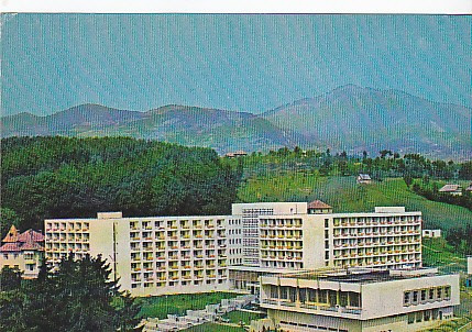 Sangeorz Bai, Hotel U G S R, vedere carte postala, circulata 1975