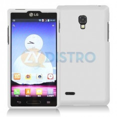 husa protectie alba LG Optimus l9 p760 silicon rigid antiradiatii + folie protectie ecran + expediere gratuita foto