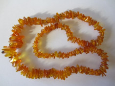 CHIHLIMBAR AMBER - COLIER VINTAGE 68 cm foto