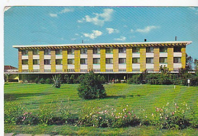 Delta Dunarii, hotel Maliuc, vedere carte postala circulata 1975 foto