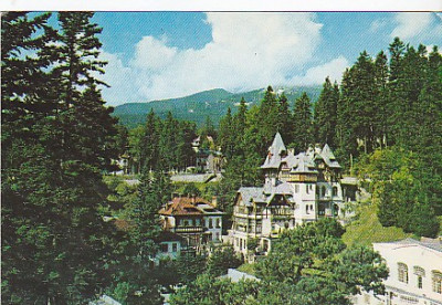 Sinaia, vedere carte postala, circulata 1977 foto