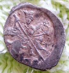 * Copeica Rusia Novgorod - argint- Ivan cel Groaznic - 1547 - Rurik