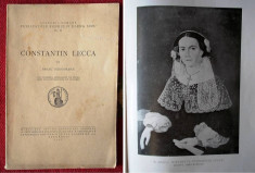 CONSTANTIN LECCA / ACADEMIA ROMANA / PUBLICATIILE FONDULUI ELENA SIMU/1938 foto