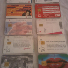Lot 20 cartele telefonice Germania 3 cu SIM + folie de plastic + taxele postale = 50 roni