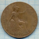 852 MONEDA - MAREA BRITANIE - ONE PENNY -anul 1911 -starea care se vede