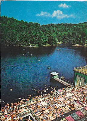 Sovata Lacul Ursu, vedere carte postala circulata 1972 foto