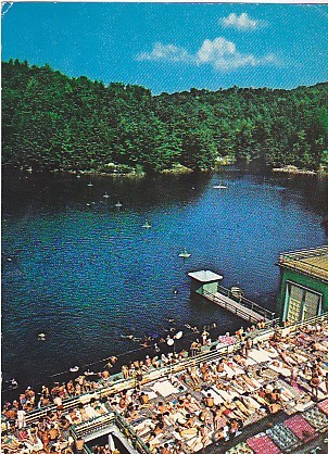 Sovata Lacul Ursu, vedere carte postala circulata 1972