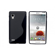 husa protectie silicon neagra LG Optimus l9 p760 antiradiatii + folie protectie ecran + expediere gratuita foto