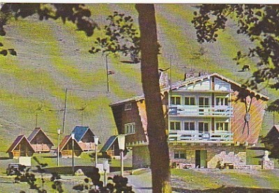 Muntii Orastiei, cabana Costesti, vedere carte postala circulata 1981 foto