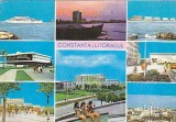 Constanta, Litoralul, vedere carte postala circulata 1969, Fotografie