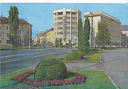 Brasov, vedere carte postala circulata 1983