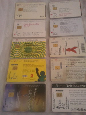 Lot 20 cartele telefonice Germania 4 cu SIM + folie de plastic + taxele postale = 50 roni foto