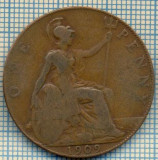 841 MONEDA - MAREA BRITANIE - ONE PENNY -anul 1909 -starea care se vede