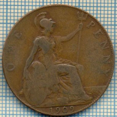 841 MONEDA - MAREA BRITANIE - ONE PENNY -anul 1909 -starea care se vede