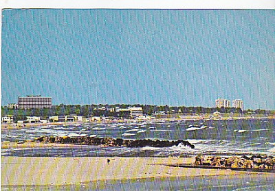 Eforie Nord, plaja, vedere carte postala circulata 1975 foto