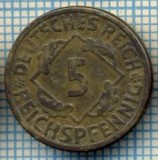 927 MONEDA - GERMANIA - 5 REICHSPFENNIG -anul 1925 F -starea care se vede