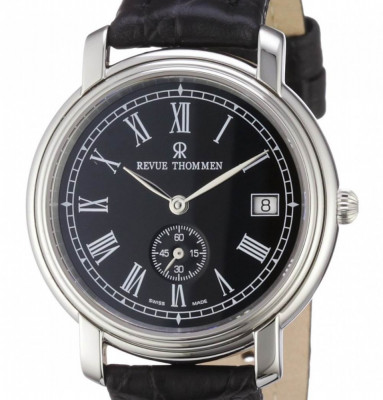 CEAS AUTOMATIC:CEAS DE LUX swiss made REVUE THOMMEN elegant, negru-PRET MINIM foto