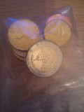 Lot 8 monede EURO Slovenia, 43,65 g,200 roni,NECIRCULATE,neatinse, sunt in pungulita asa cum au fost cumparate, prima editie, taxele postale zero roni
