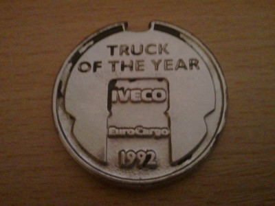 Medalie Truck of the year Iveco EuroCargo 1992, 25,85 grame foto