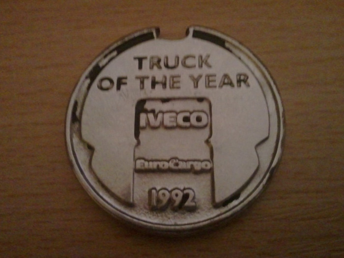 Medalie Truck of the year Iveco EuroCargo 1992, 25,85 grame