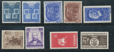 RFL ROMANIA 1940-44 lot 9 timbre tematice nestampilate fara sarniera foto