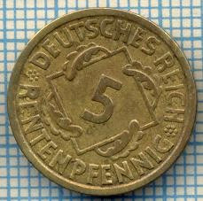 919 MONEDA - GERMANIA - 5 RENTENPFENNIG -anul 1924 A -starea care se vede foto