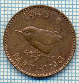 866 MONEDA - MAREA BRITANIE - FARTHING -anul 1948 -starea care se vede foto