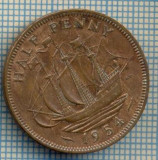 862 MONEDA - MAREA BRITANIE - HALF PENNY -anul 1954 -starea care se vede