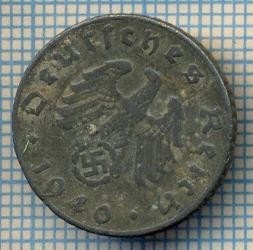 936 MONEDA - GERMANIA - 5 REICHSPFENNIG -anul 1940 B -eroare de batere intre literele F si E, de la PFENNIG -starea care se vede foto