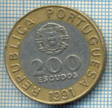 887 MONEDA - PORTUGALIA - 200 ESCUDOS -anul 1991 -starea care se vede