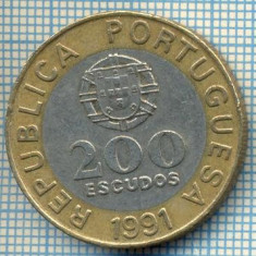 887 MONEDA - PORTUGALIA - 200 ESCUDOS -anul 1991 -starea care se vede